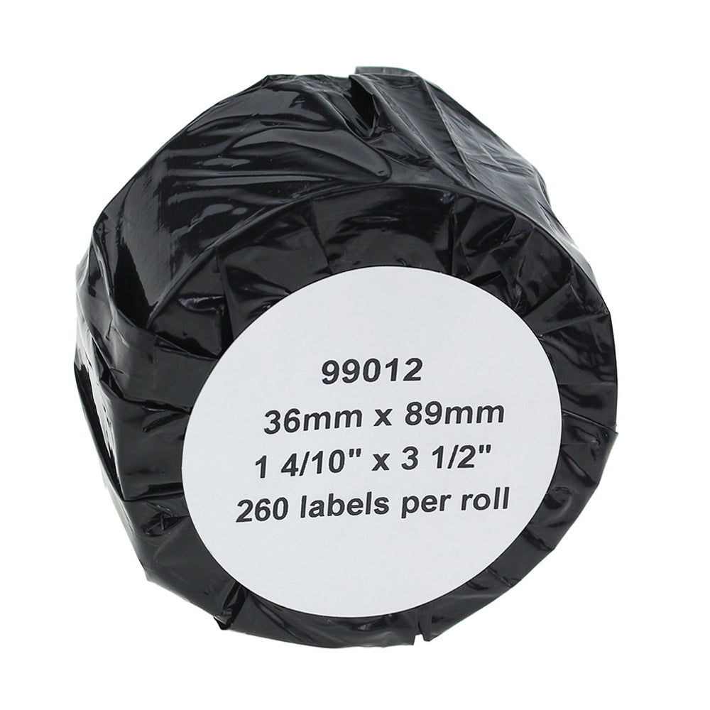 Dymo Compatible 99012 - 36x89mm - 10 rolls per box - 260 per roll - $11.50/ roll