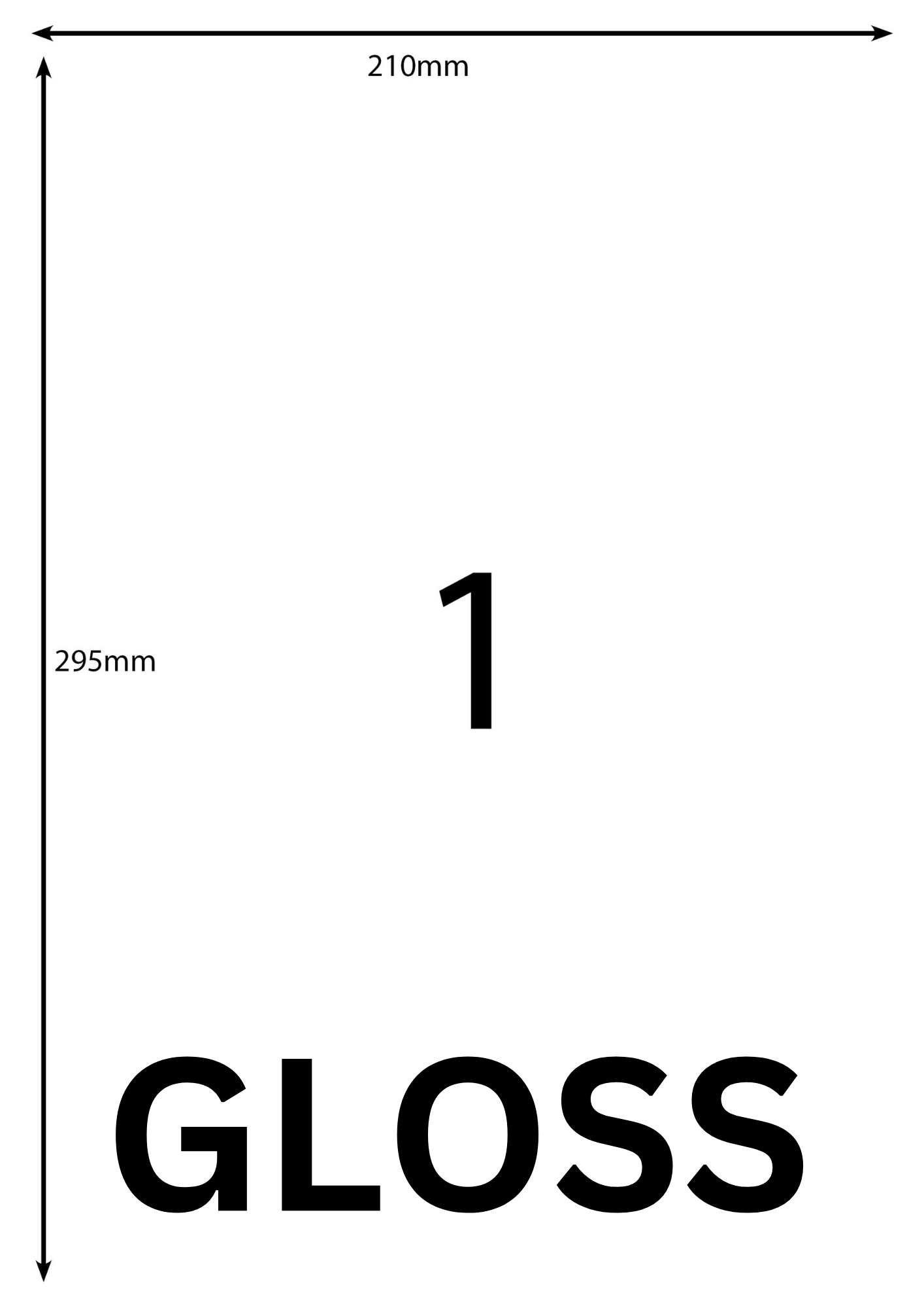 A4 Laser Label - 1up - 210x296mm - 100 per pack (Avery Code: DL 01)
