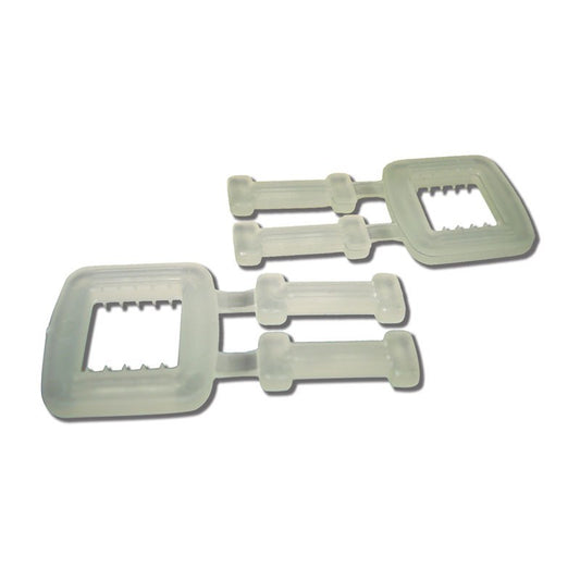 White Polypropylene Buckles 12 mm - 1000 Buckles for Blue Hand Polypropylene Strapping 12mm