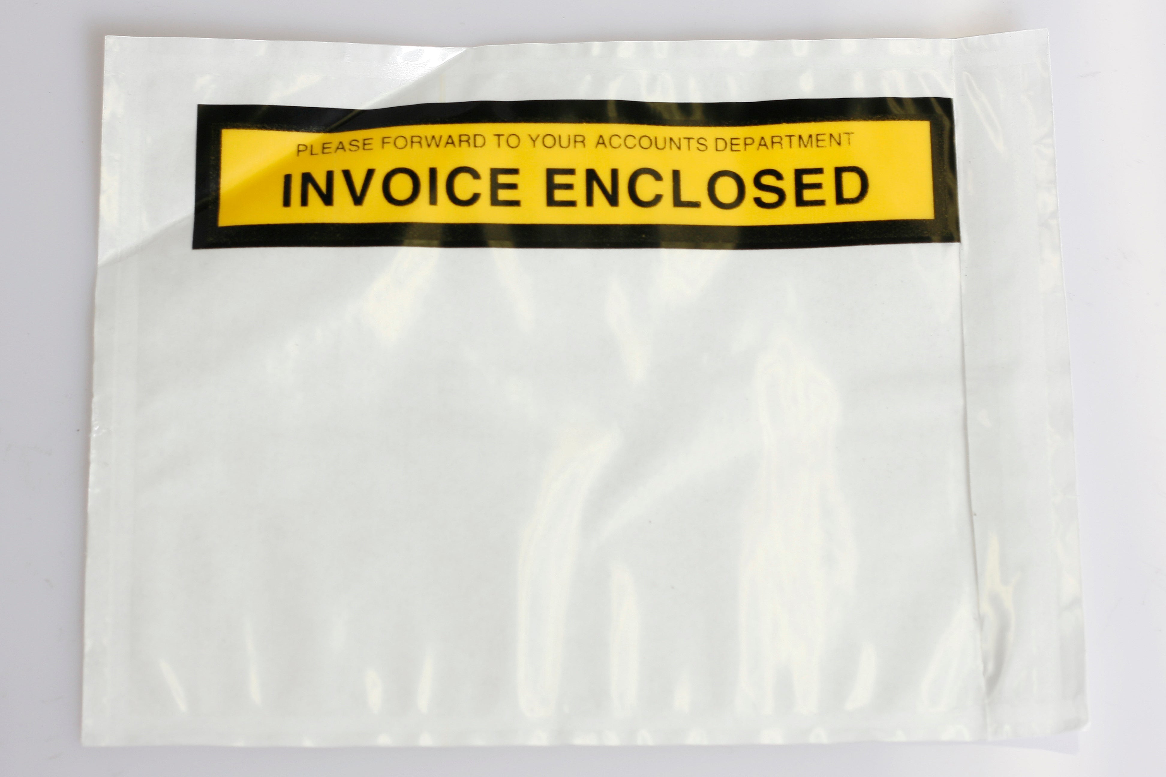 Self Adhesive Envelope Clear "Invoice Enclosed" 115x150mm 1000 p
