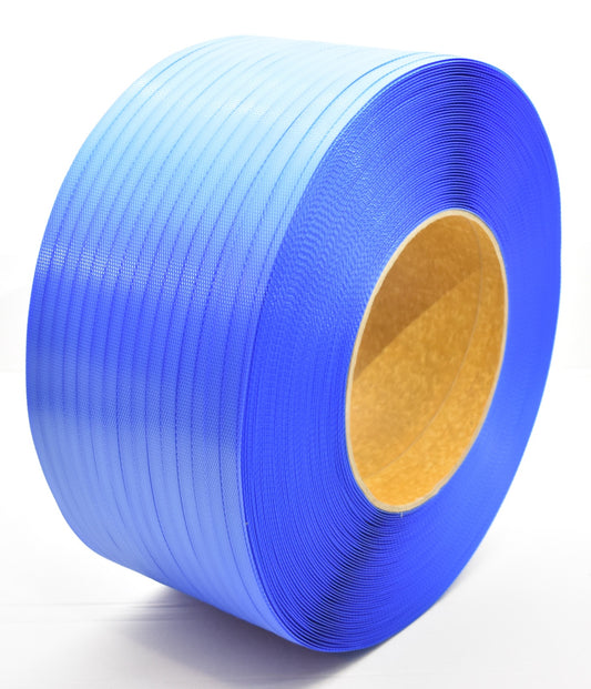 Blue Polypropylene Strapping 12mm, 3000m - for Fully Automated Strapping Machine