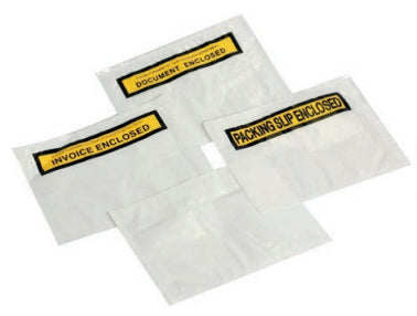 Self Adhesive Envelope - Clear "Invoice Enclosed" - 115x150mm - 1000 per box